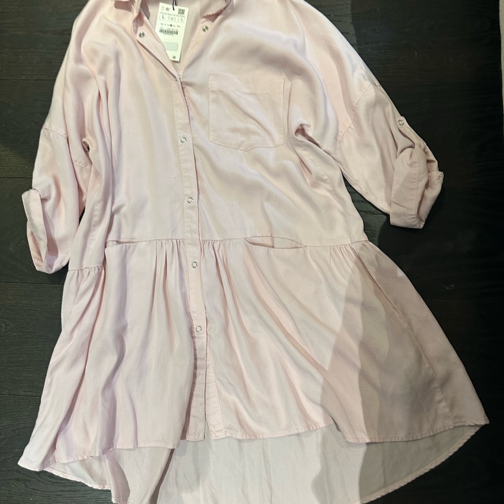 Zara Basic Soft Pink dress